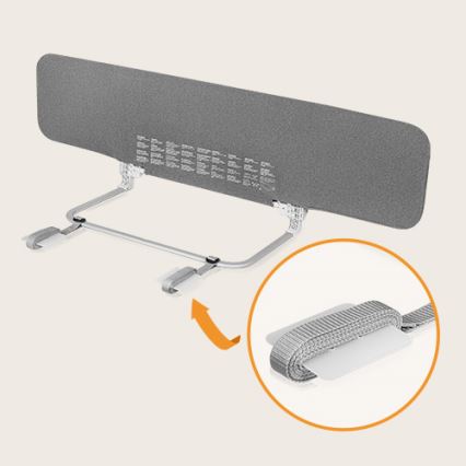 Lionelo - Barreira de segurança de cama LORA XL cinzento escuro