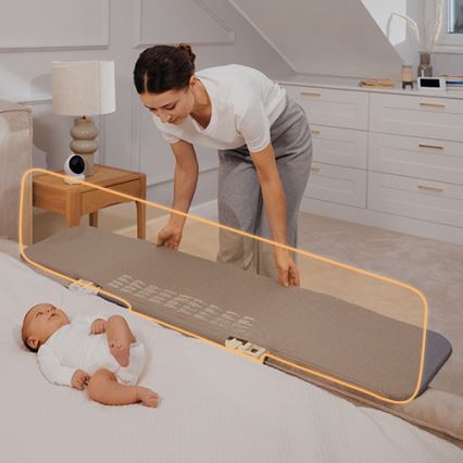 Lionelo - Barreira de segurança de cama LORA XL cinzento escuro