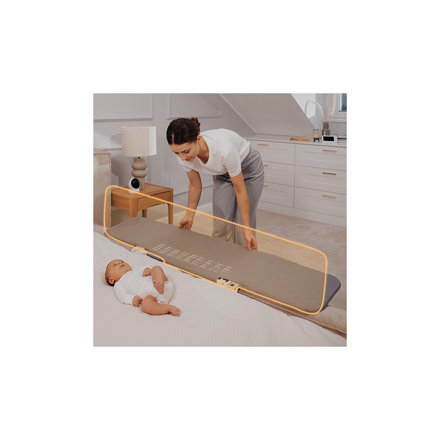 Lionelo - Barreira de segurança de cama LORA XL cinzento escuro