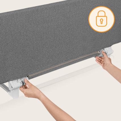 Lionelo - Barreira de segurança de cama LORA XL cinzento escuro