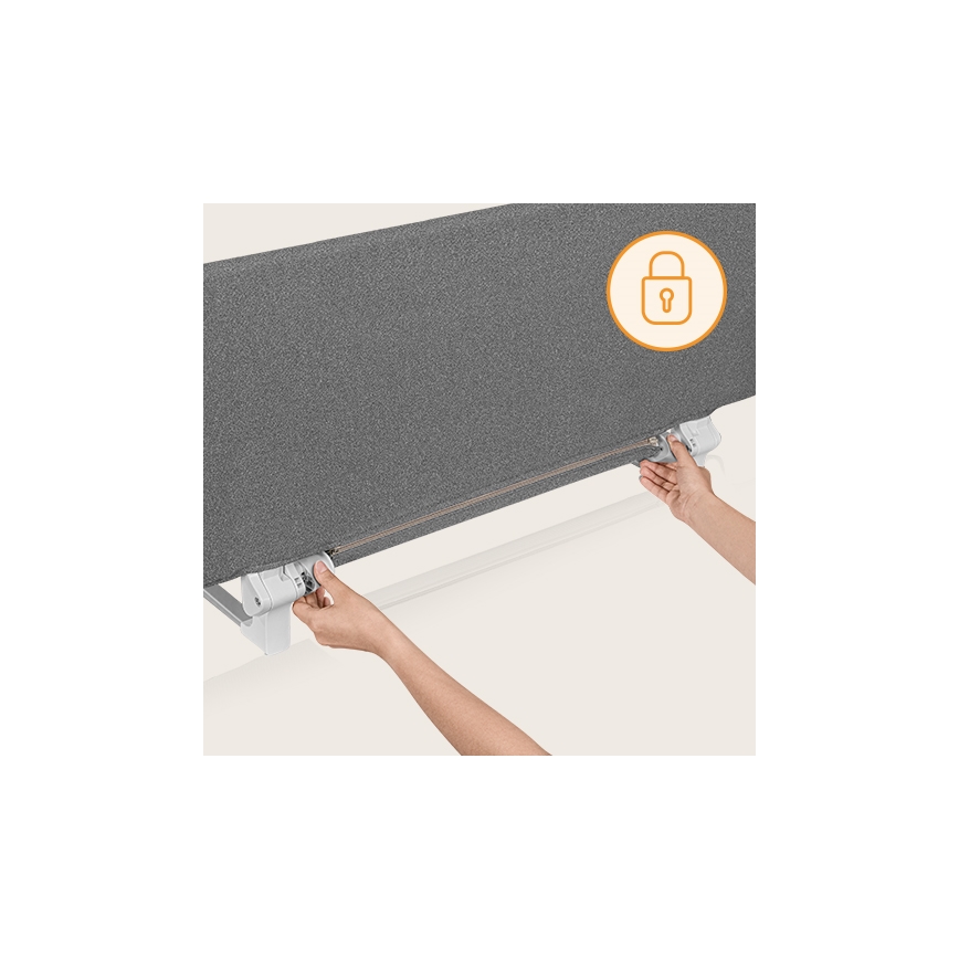 Lionelo - Barreira de segurança de cama LORA XL cinzento escuro