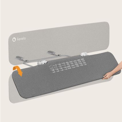 Lionelo - Barreira de segurança de cama LORA XL cinzento escuro