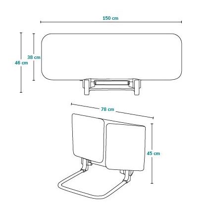 Lionelo - Barreira de segurança de cama LORA XL cinzento escuro