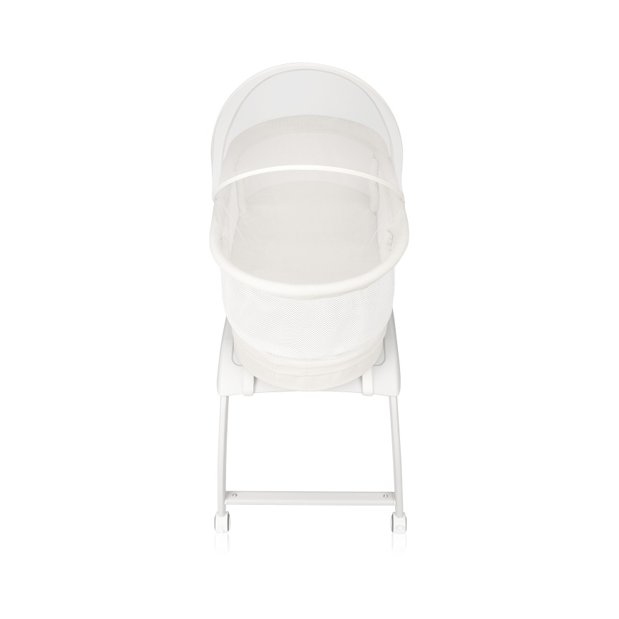 Lionelo - Berço de bebé com balança CORAL White