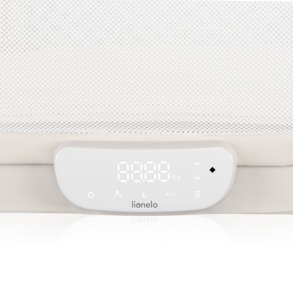 Lionelo - Berço de bebé com balança CORAL White