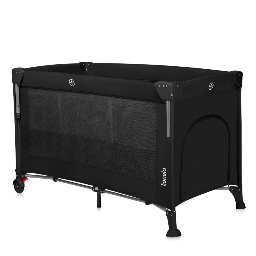 Lionelo - Berço de viagem 3 em 1 ELLEN Black Carbon