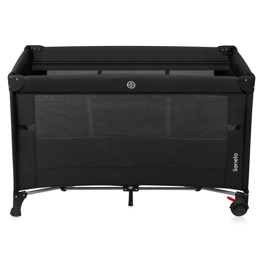 Lionelo - Berço de viagem 3 em 1 ELLEN Black Carbon
