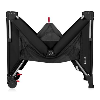 Lionelo - Berço de viagem 3 em 1 ELLEN Black Carbon