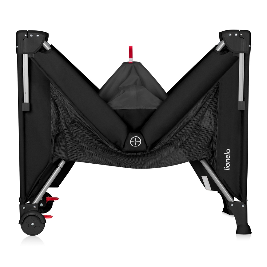 Lionelo - Berço de viagem 3 em 1 ELLEN Black Carbon