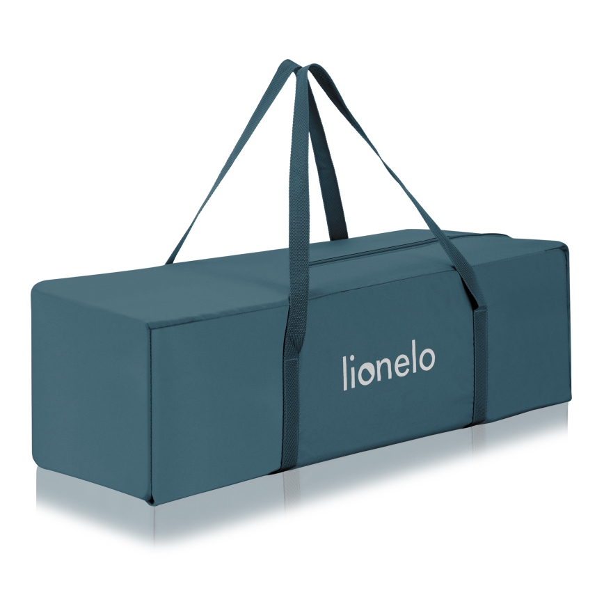 Lionelo - Berço de viagem FLOWER Verde Turquesa