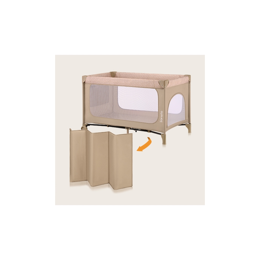 Lionelo - Berço de viagem JASMIN EASY FOLD Bege Areia