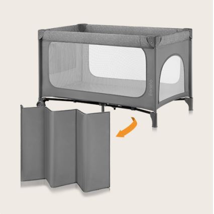 Lionelo - Berço de Viagem JASMIN EASY FOLD Pedra Cinzenta