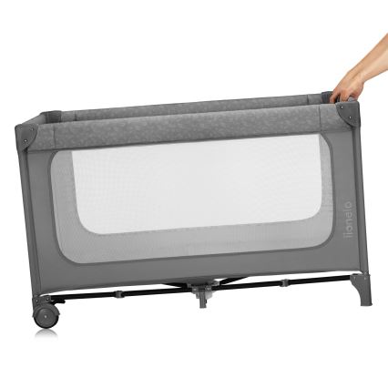 Lionelo - Berço de Viagem JASMIN EASY FOLD Pedra Cinzenta