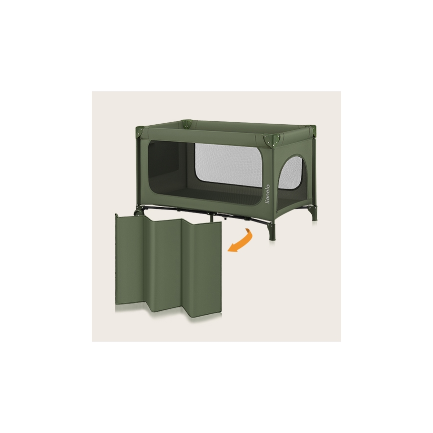 Lionelo - Berço de viagem JASMIN EASY FOLD Verde Oliva