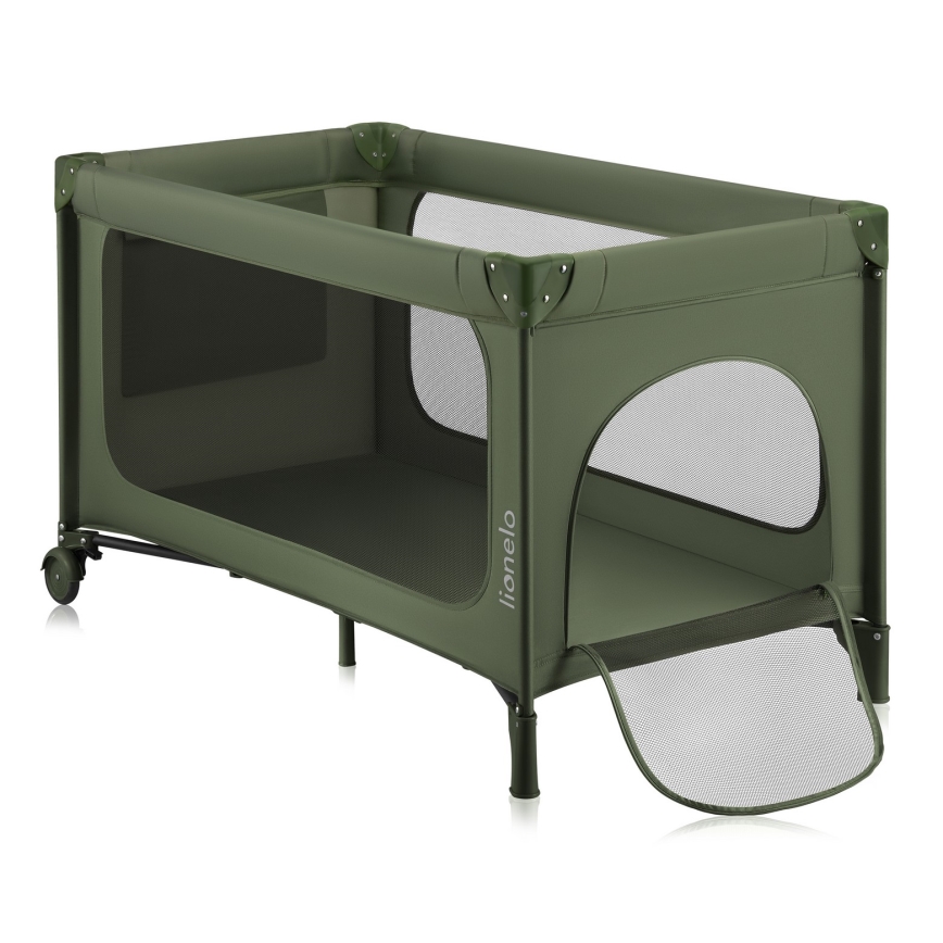 Lionelo - Berço de viagem JASMIN EASY FOLD Verde Oliva