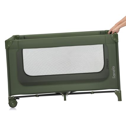 Lionelo - Berço de viagem JASMIN EASY FOLD Verde Oliva