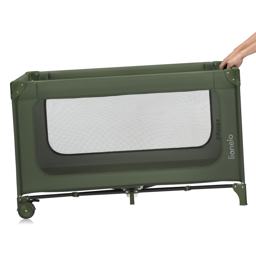 Lionelo - Berço de viagem JASMIN EASY FOLD Verde Oliva
