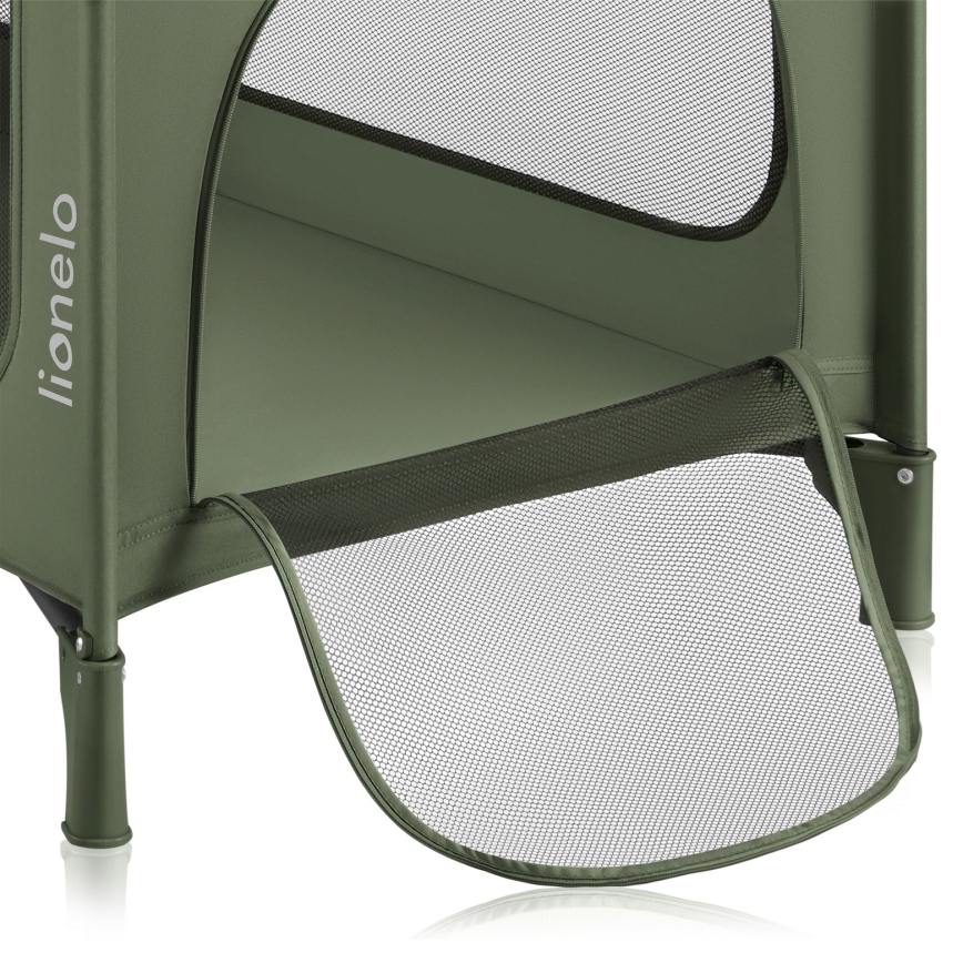 Lionelo - Berço de viagem JASMIN EASY FOLD Verde Oliva