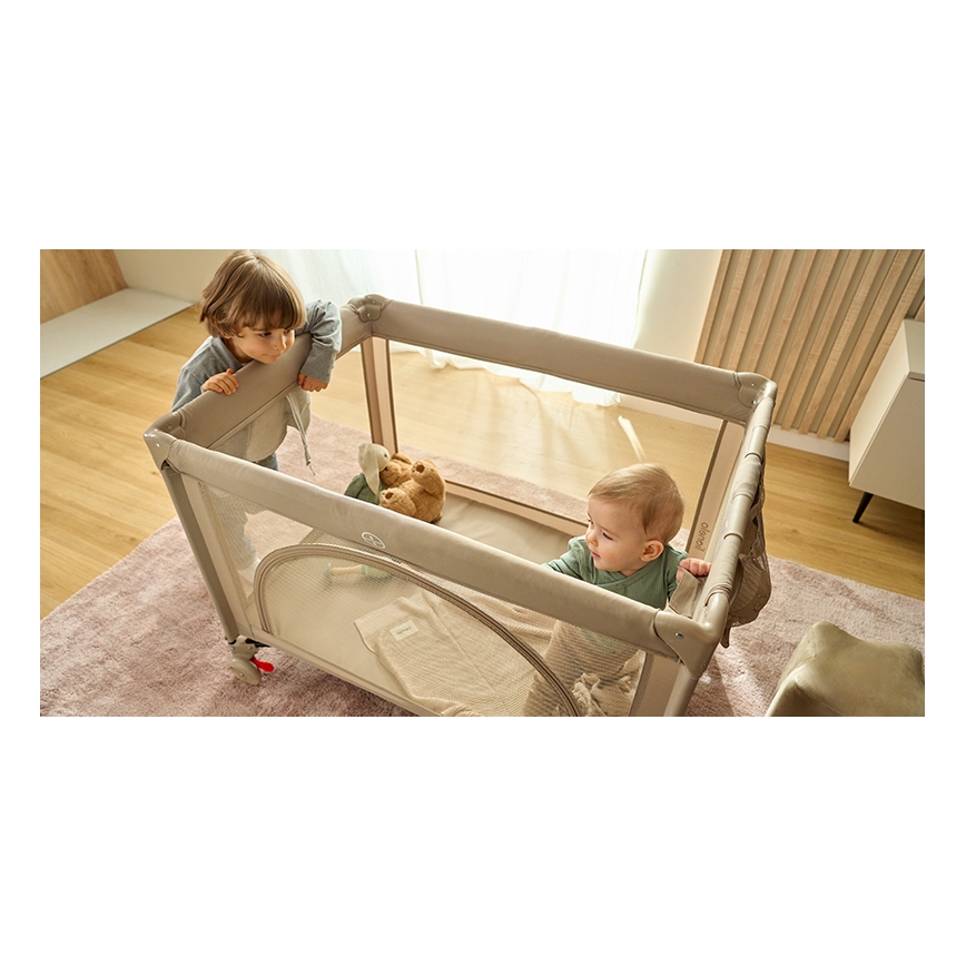 Lionelo - Berço de viagem LAURA Beige Sand