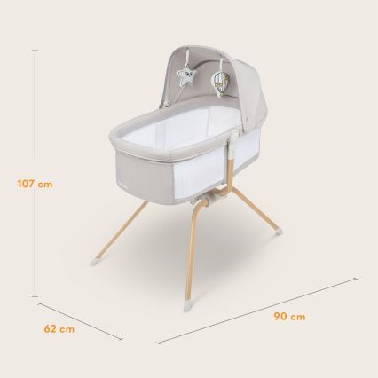 Lionelo - Berço de Viagem MALIN EVO Bege Natural