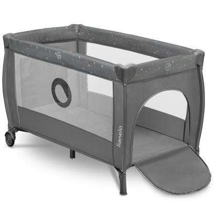 Lionelo - Berço de viagem STEFI PLUS Cinza Multicolor