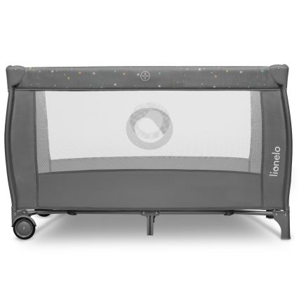Lionelo - Berço de viagem STEFI PLUS Cinza Multicolor