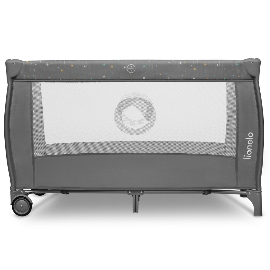 Lionelo - Berço de viagem STEFI PLUS Cinza Multicolor