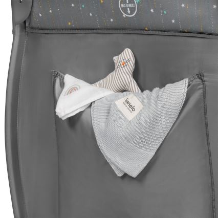 Lionelo - Berço de viagem STEFI PLUS Cinza Multicolor