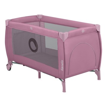 Lionelo - Berço de Viagem STEFI PLUS Magnólia Rosa