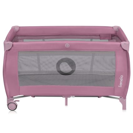 Lionelo - Berço de Viagem STEFI PLUS Magnólia Rosa