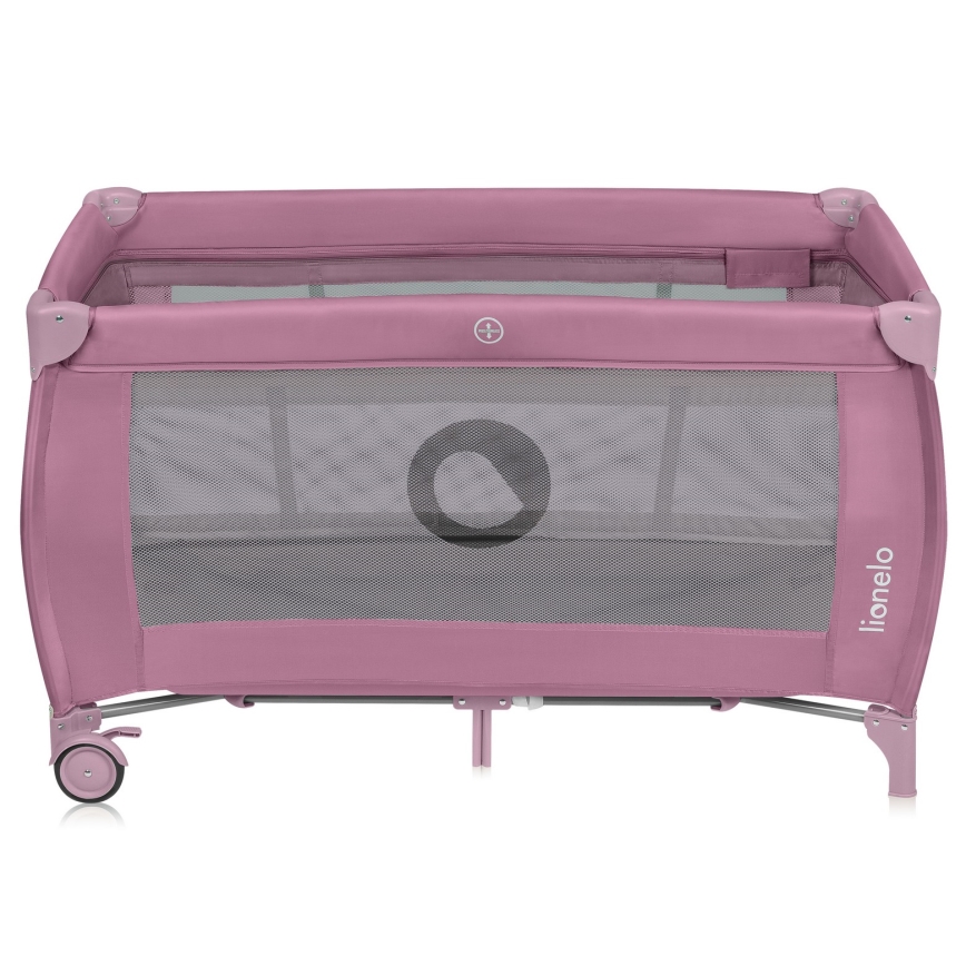 Lionelo - Berço de Viagem STEFI PLUS Magnólia Rosa