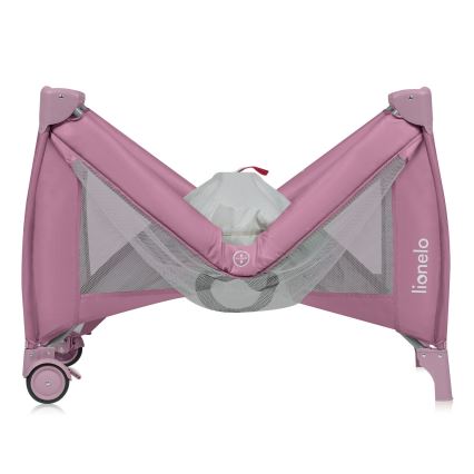 Lionelo - Berço de Viagem STEFI PLUS Magnólia Rosa
