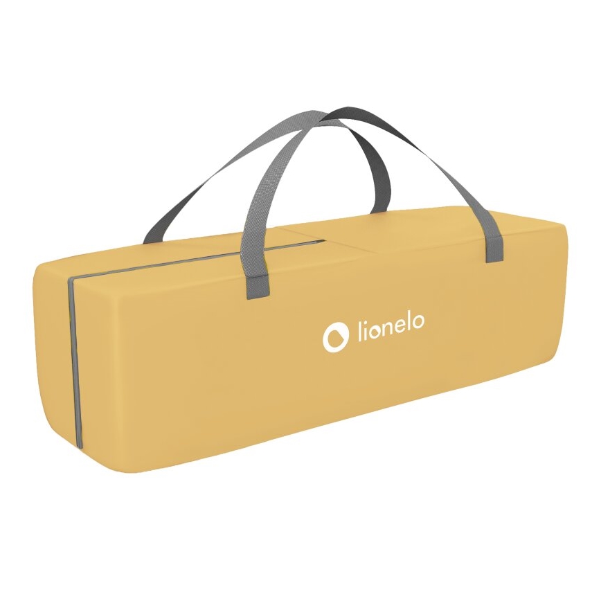 Lionelo - Berço de viagem SVEN PLUS cinzento/amarelo