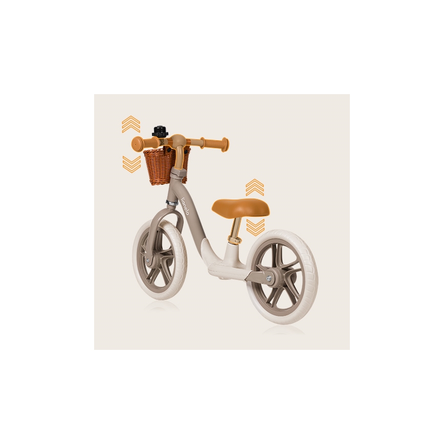 Lionelo - Bicicleta de empurrar ALEX PLUS bege