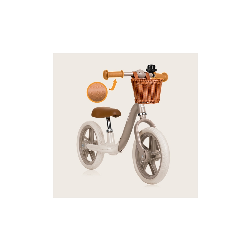 Lionelo - Bicicleta de empurrar ALEX PLUS bege