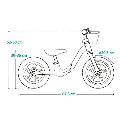 Lionelo - Bicicleta de empurrar ALEX PLUS bege