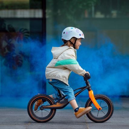 Lionelo - Bicicleta de empurrar BART AIR preto/laranja