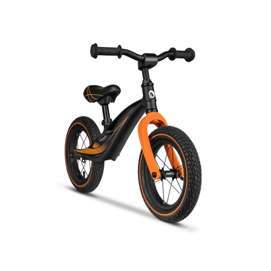 Lionelo - Bicicleta de empurrar BART AIR preto/laranja