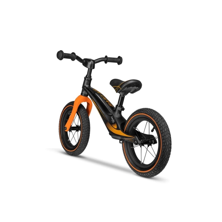 Lionelo - Bicicleta de empurrar BART AIR preto/laranja
