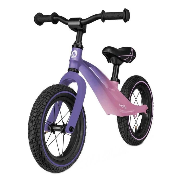Lionelo - Bicicleta de empurrar BART AIR roxo/rosa