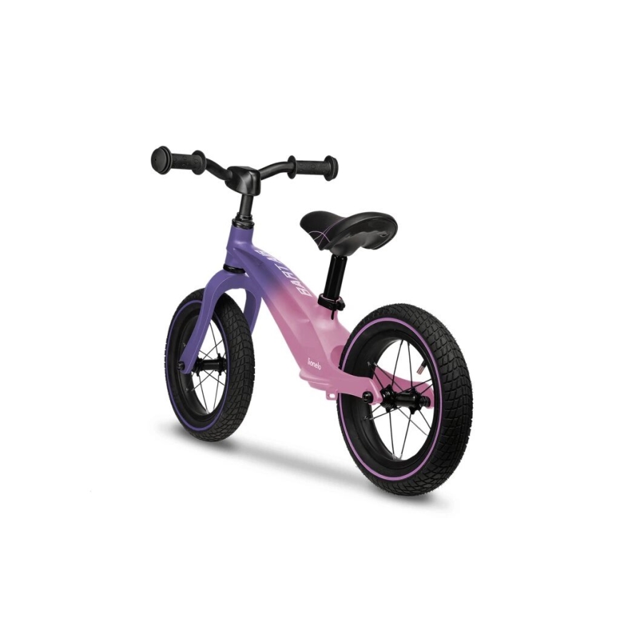 Lionelo - Bicicleta de empurrar BART AIR roxo/rosa