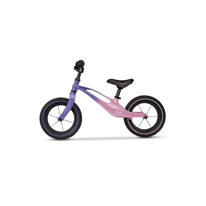 Lionelo - Bicicleta de empurrar BART AIR roxo/rosa