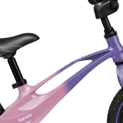 Lionelo - Bicicleta de empurrar BART AIR roxo/rosa