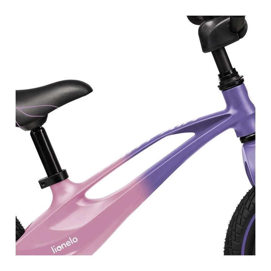 Lionelo - Bicicleta de empurrar BART AIR roxo/rosa
