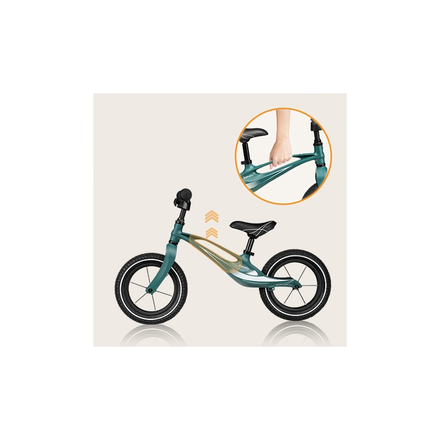 Lionelo - Bicicleta de empurrar BART AIR verde