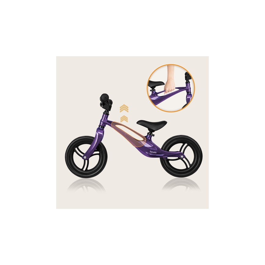 Lionelo - Bicicleta de empurrar BART roxo