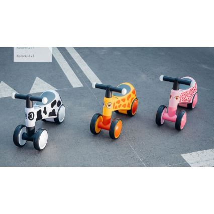 Lionelo - Bicicleta de empurrar SAMMY preto/branco