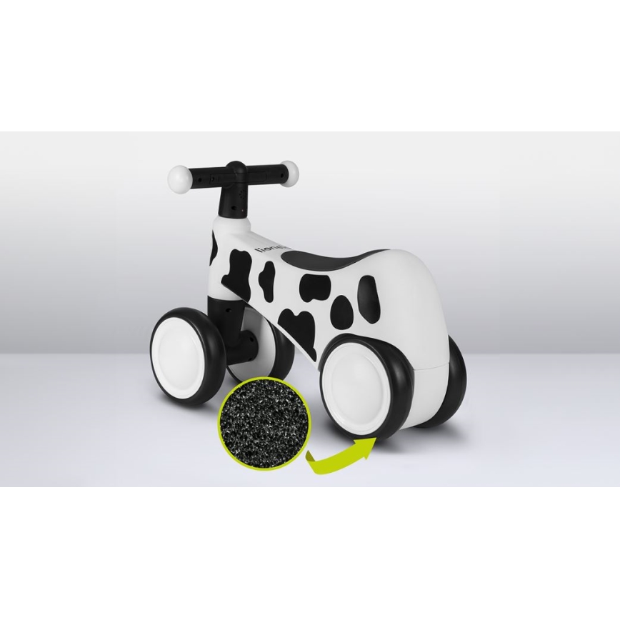 Lionelo - Bicicleta de empurrar SAMMY preto/branco