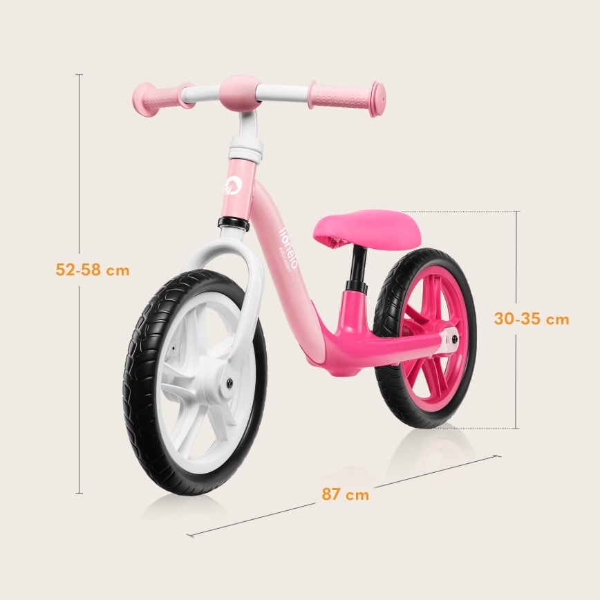 Lionelo - Bicicleta de Equilíbrio ALEX Bubblegum
