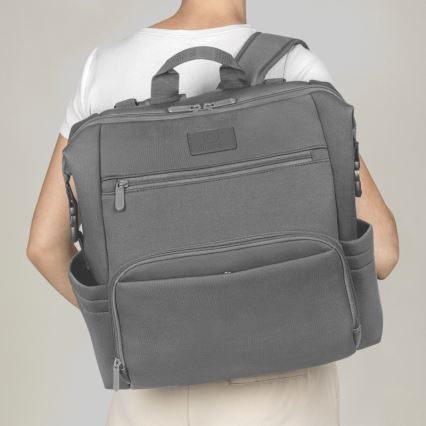 Lionelo - Bolsa de fraldas para carrinho CUBE Grey Stone